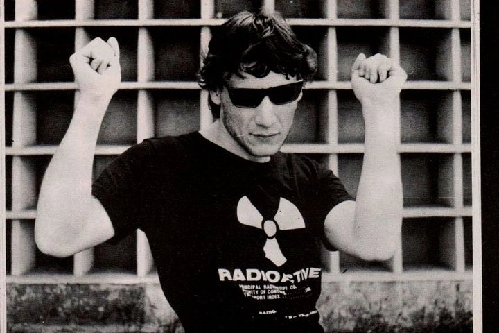 Giacomo Spazio nel 1980 (dalla fanzine Onda 400)