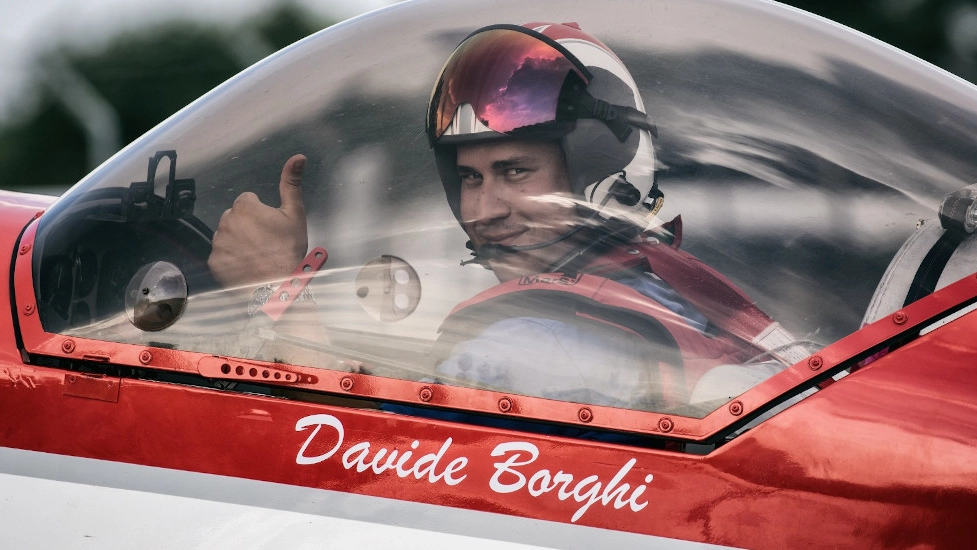 Il capitano Davide Borghi sul suo Cap 231 Ds