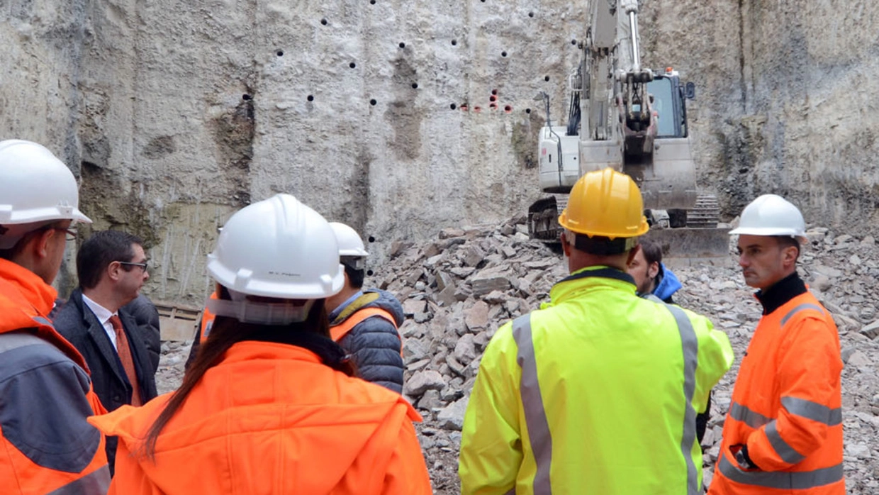 Il cantiere a Vercurago per la variante di San Girolamo tra Calolzio e Lecco