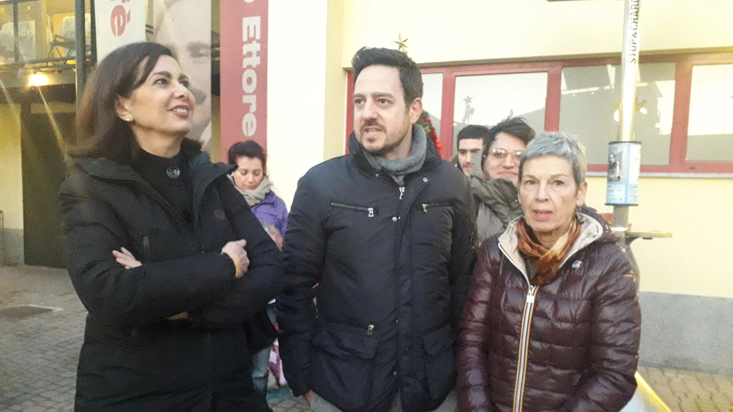 Laura Boldrini con Vaccaro e Garbelli