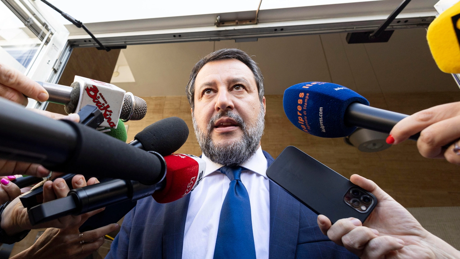 Il ministro dei Trasporti e delle Infrastrutture Matteo Salvini (Ansa/Massimo Percossi)