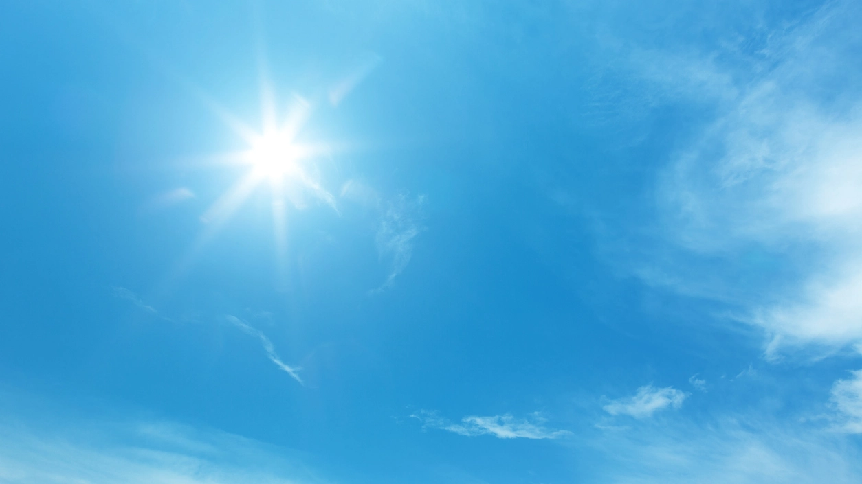 Meteo, sole e temperature in aumento 