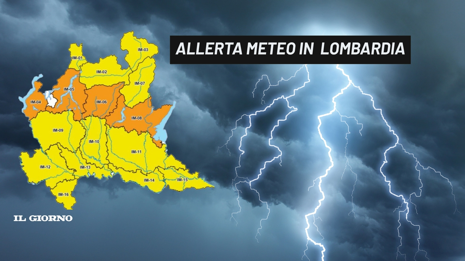 Allerta meteo in Lombardia e a Milano