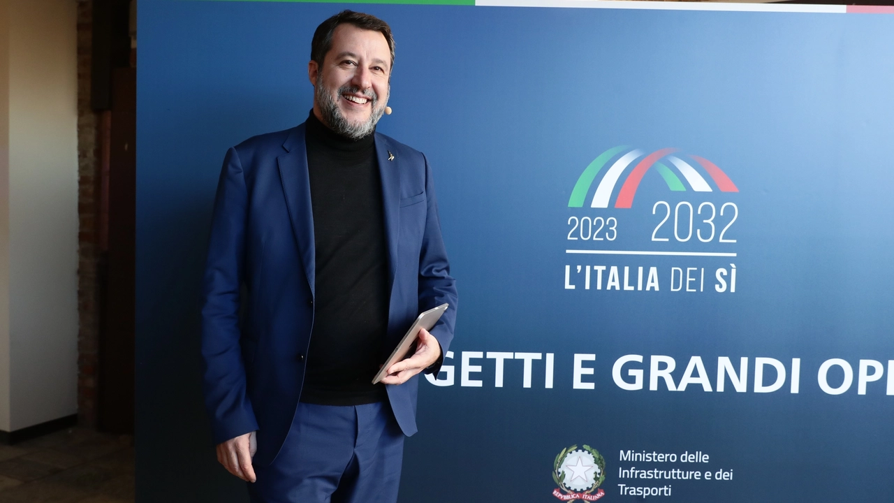 Matteo Salvini all'evento "L'Italia dei sì 2023 - 2032"