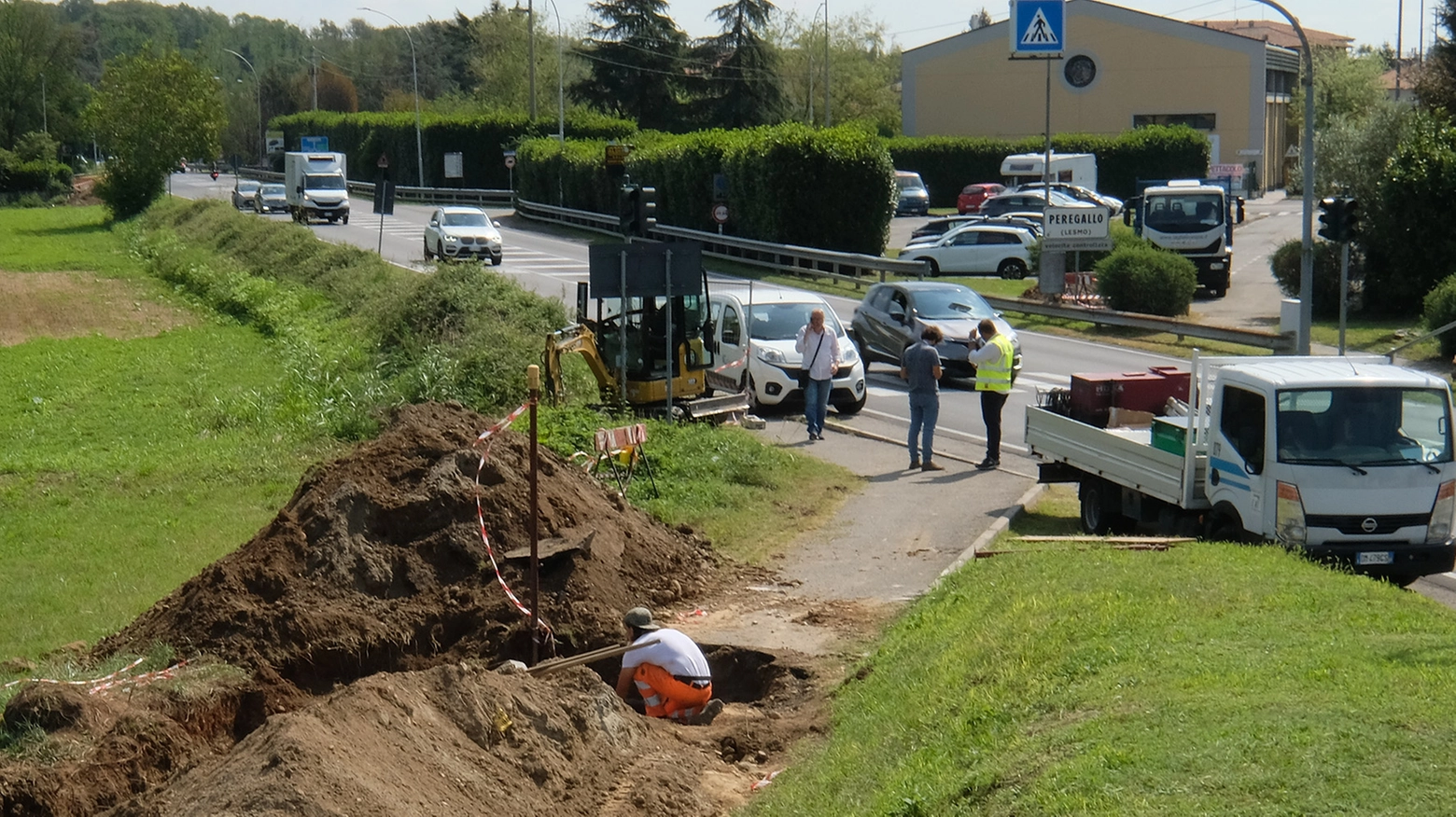 Gli scavi Italgas a Lesmo Gli scavi Italgas a Lesmo