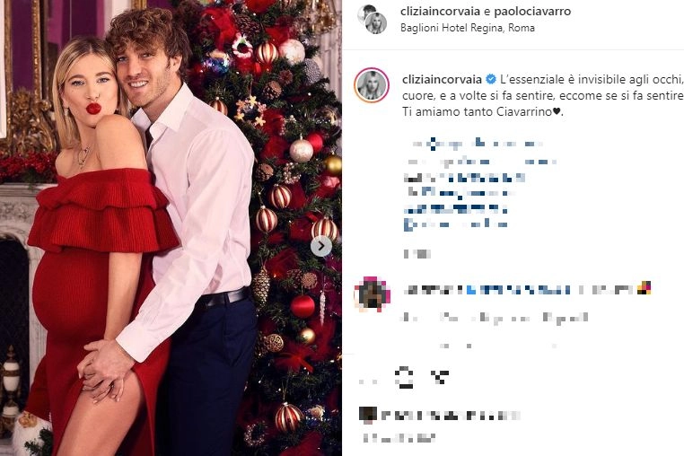 Clizia Incorvaia e Paolo Ciavarro (Foto instagram)