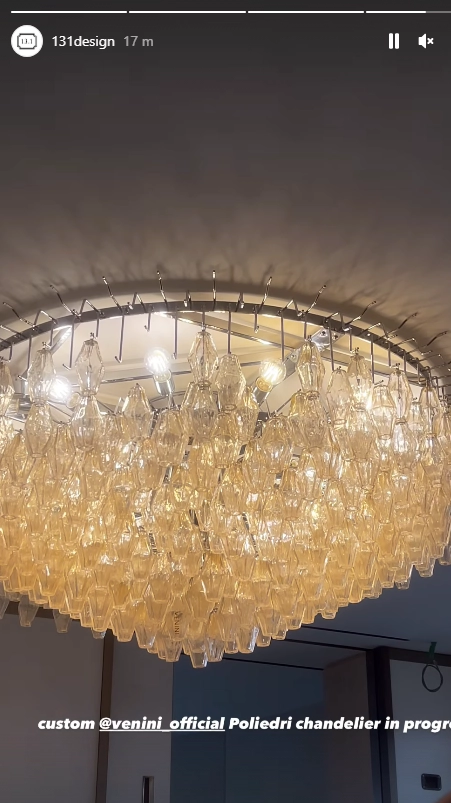 Un bellissimo lampadario su misura ancora da terminare