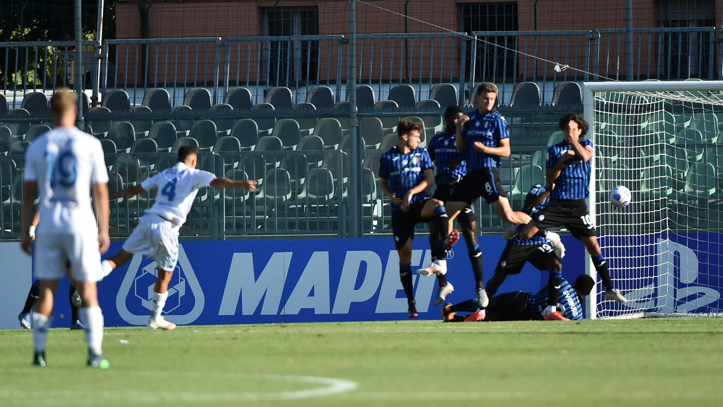 Il gol dell'1-0 dell'Empoli contro l'Atalanta