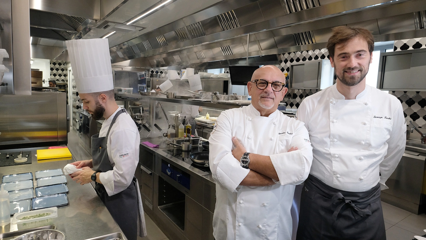 Chef Claudio Sadler con lo chef Lorenzo Sacchi