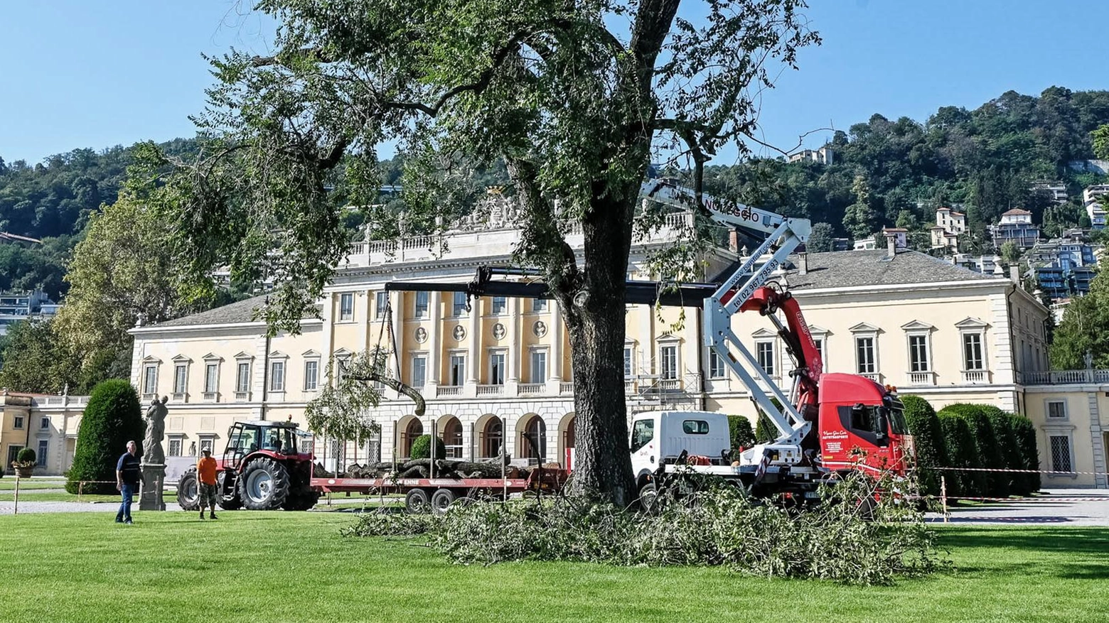 Un patrimonio da salvaguardare. La villa è rimasta, l’olmo invece no Un patrimonio da salvaguardare. La villa è rimasta, l’olmo invece no