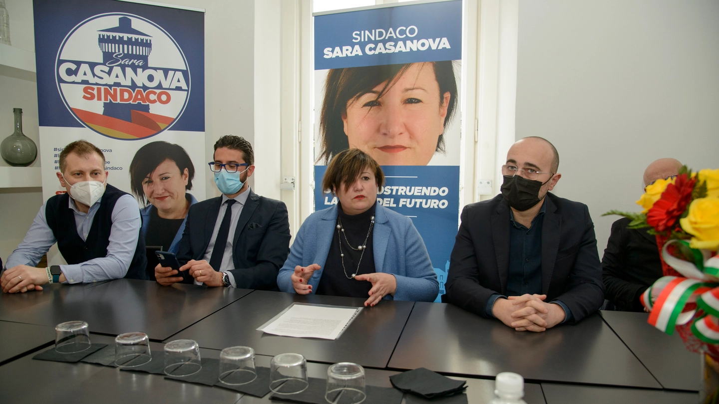 Alessandro Canevari (Lega), Fabio Raimondo (FdI), Sara Casanova e Lorenzo Maggi