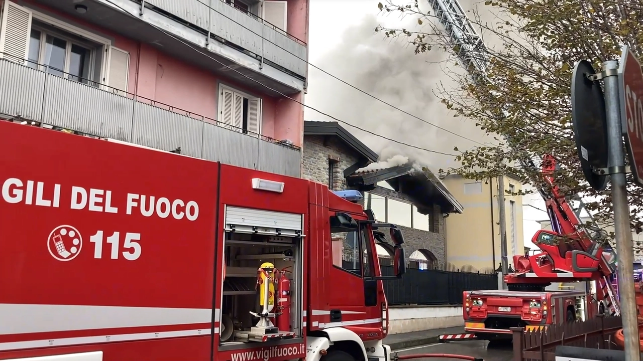 La villetta andata a fuoco