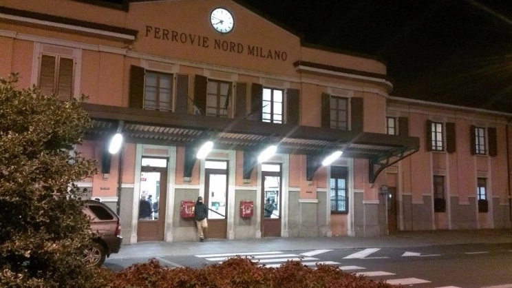 La stazione delle Ferrovie Nord in piazza Cadorna 
