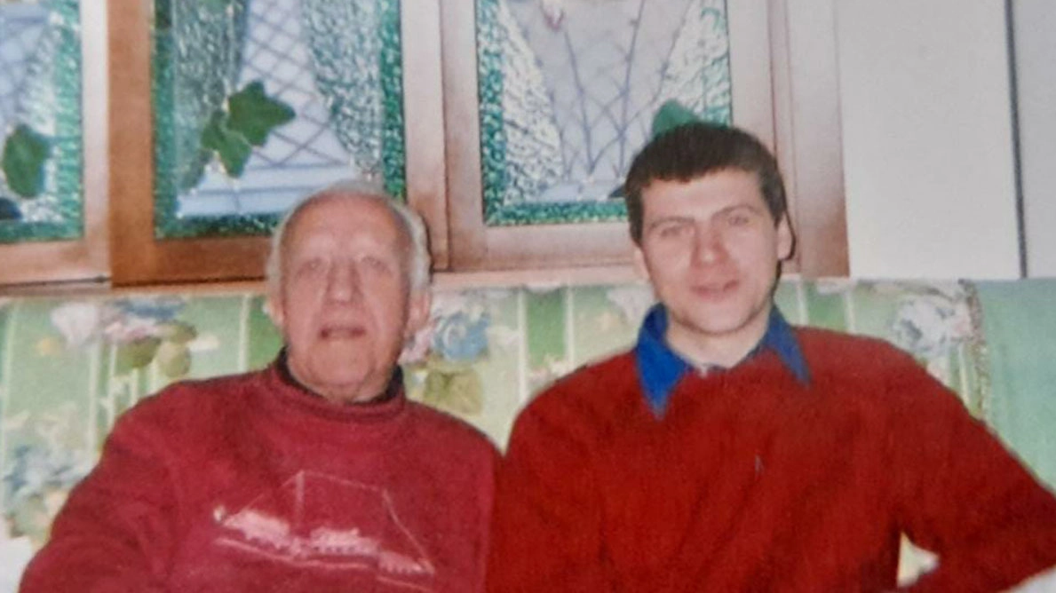 Luigi Nava, 90 anni, col nipote Roberto