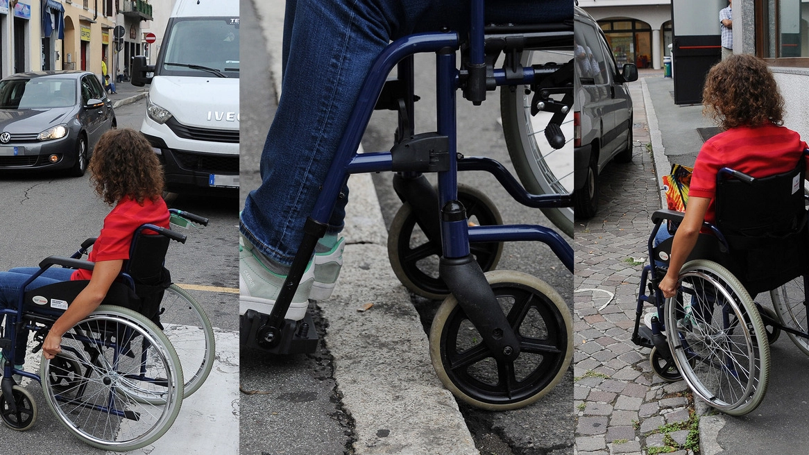 A Legnano in sedia a rotelle (Foto Roberto Garavaglia)