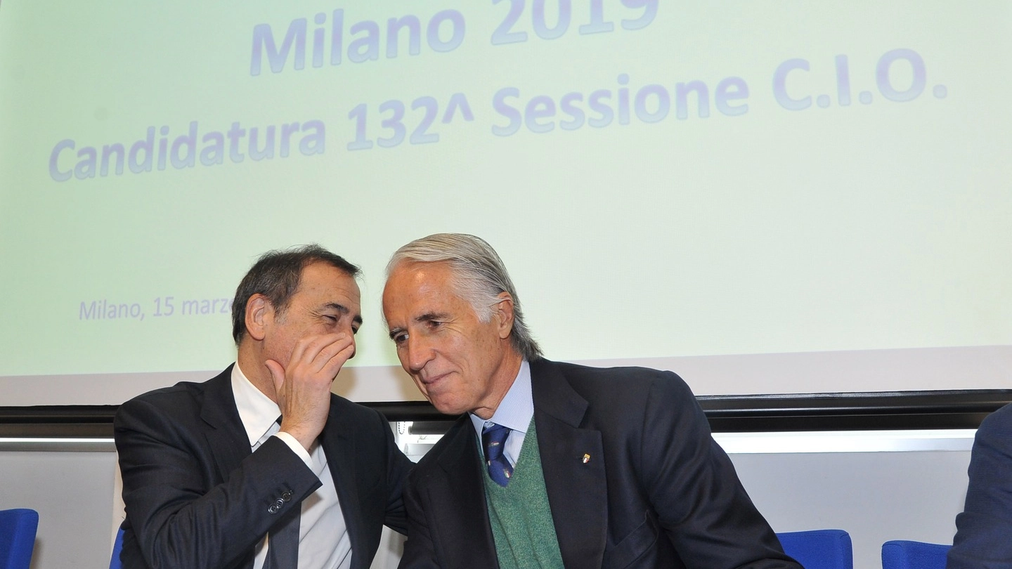 Il sindaco di Milano Giuseppe Sala e il presidente del Coni Giovanni Malagò