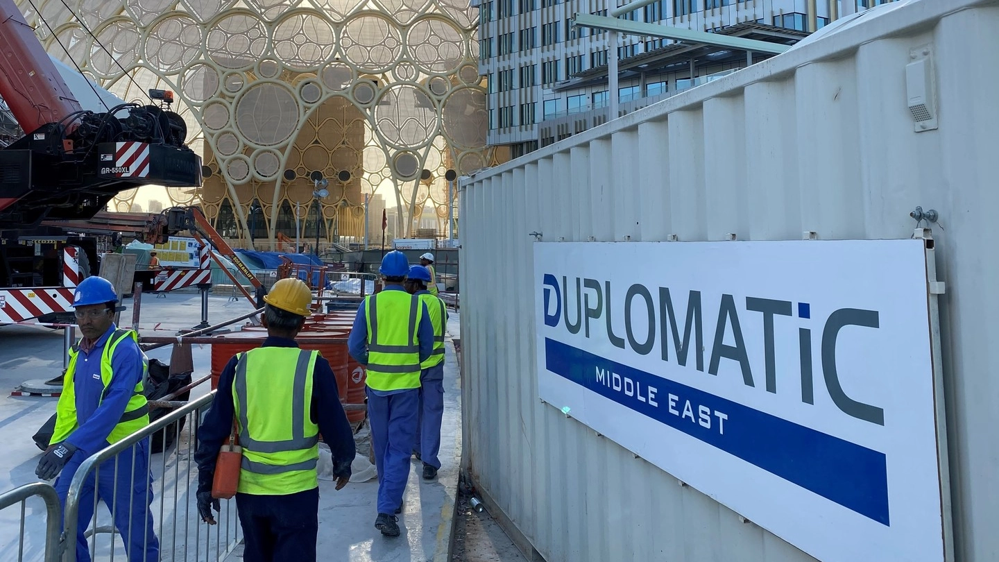 Il cantiere installato a Dubai da Duplomatic