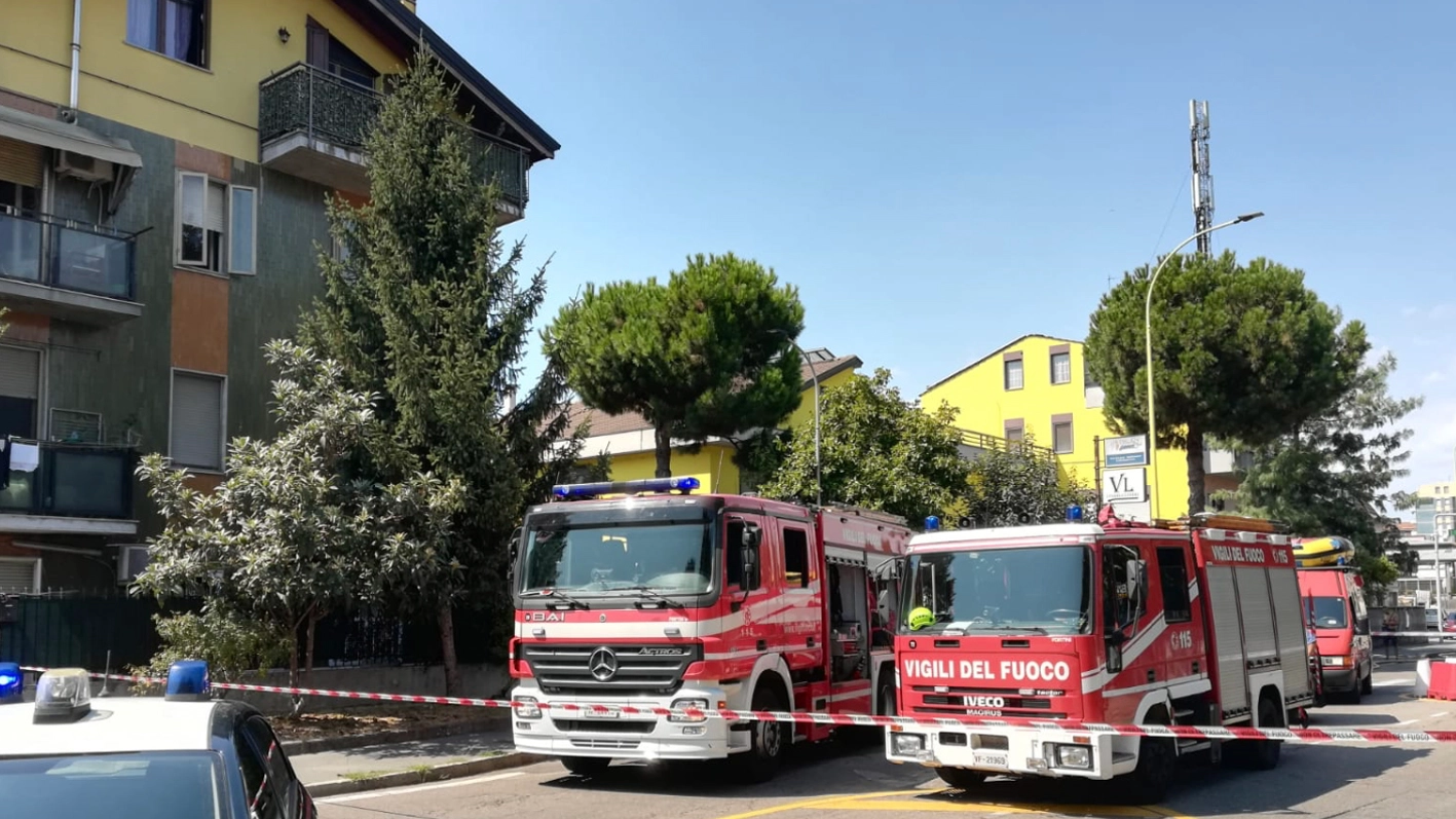 Vigili del fuoco a Buccinasco