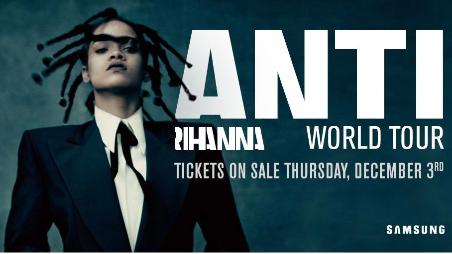 Rihanna in concerto a Milano il 13 luglio 2016 (da twitter)