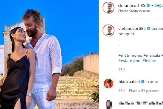 Tra gli invitati Bianca Atzei e Stefano Corti
