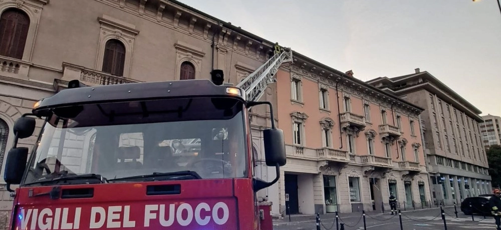 L'intervento dei vigili del fuoco L'intervento dei vigili del fuoco