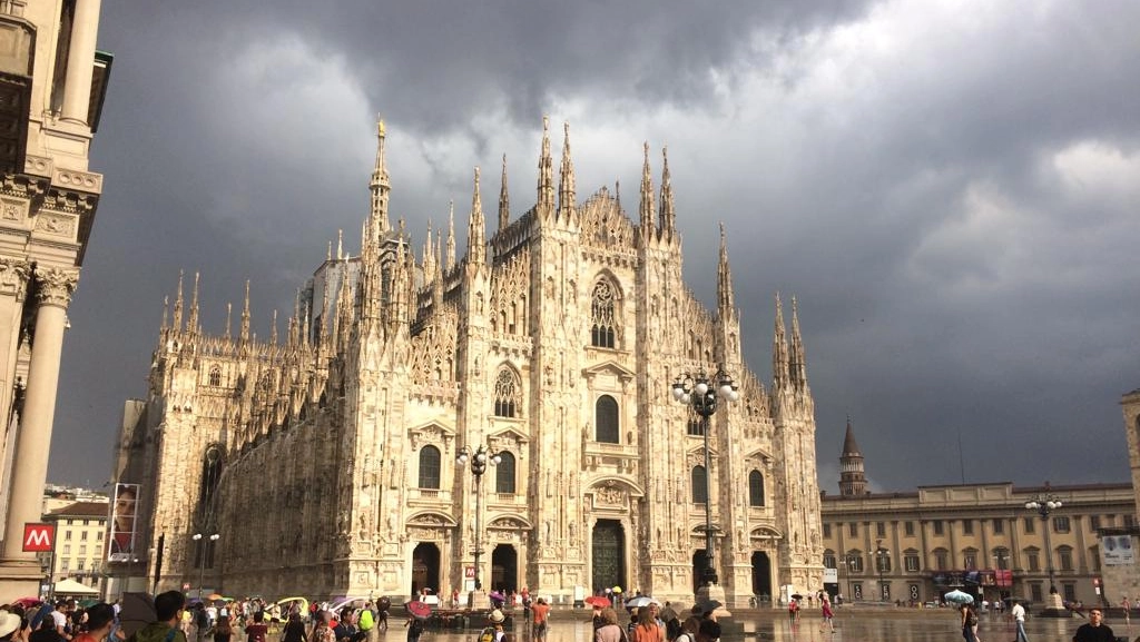 Temporale minaccioso a Milano: previsto un brusco calo delle temperature