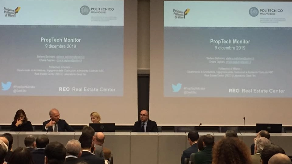 Politecnico di Milano: presentazione JRC PropTech (Foto Facebook)