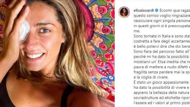 Il post di Elisa Isoardi (Instagram)