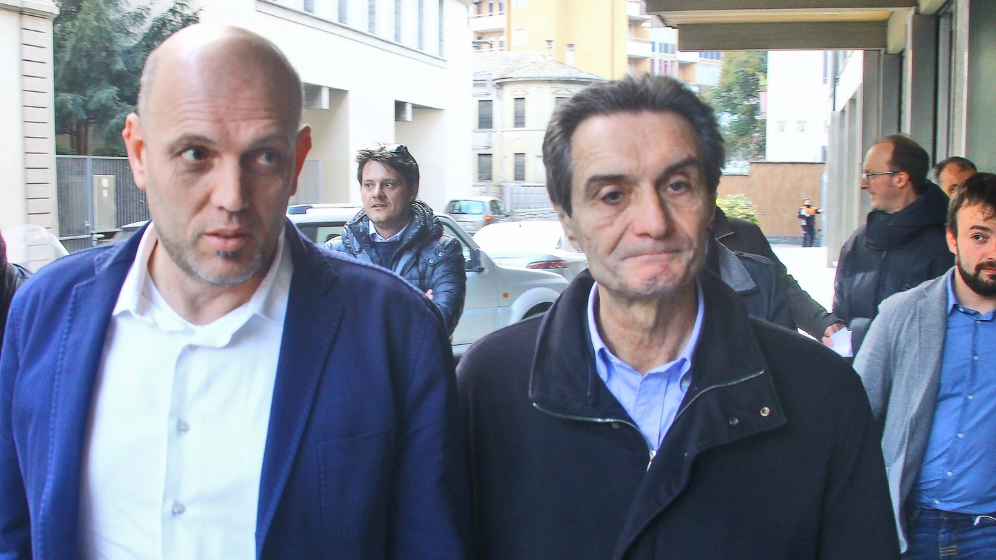 Massimo Sertori con il presidente Fontana 