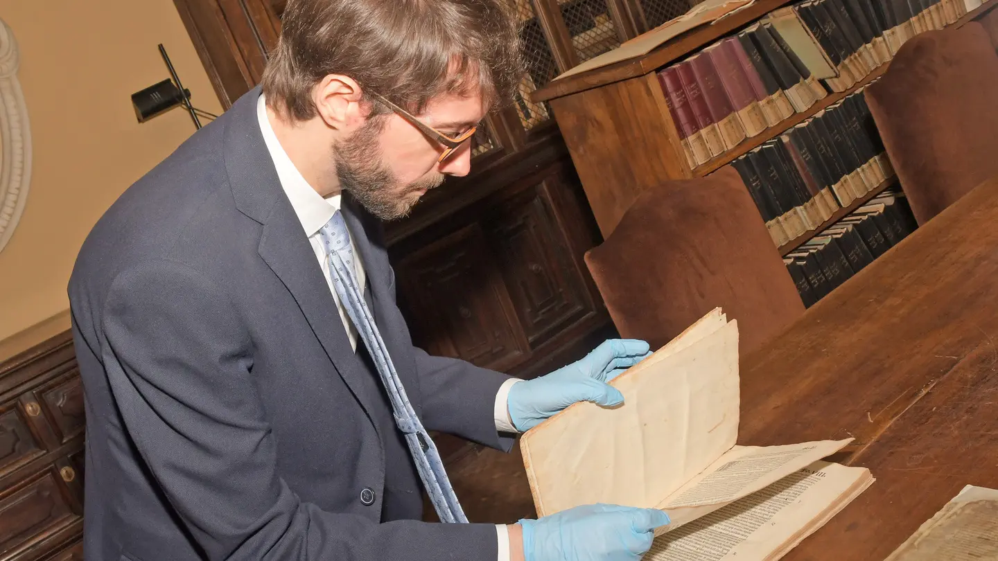 Il frammento della Divina Commedia ritrovato al collegio Ghislieri