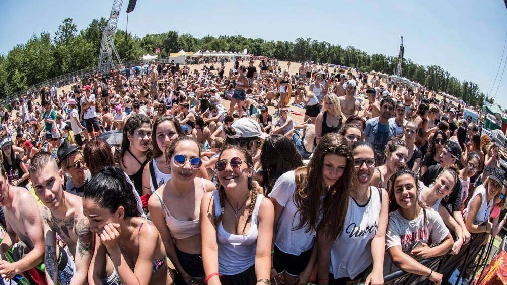 Folla al concerto di Justin Biber al parco di Monza
