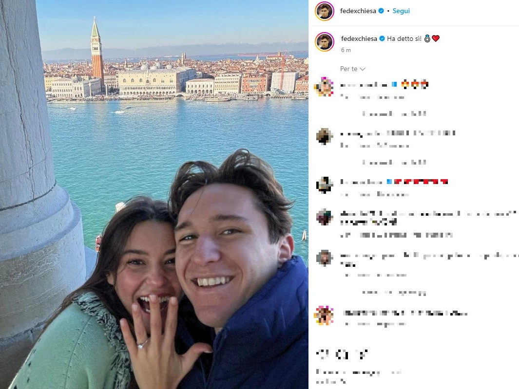 Lucia Bramani e Federico Chiesa (Foto Instagram)