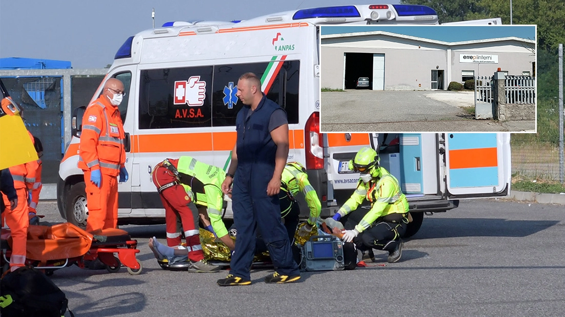 I soccorsi nell'azienda d Manerbio