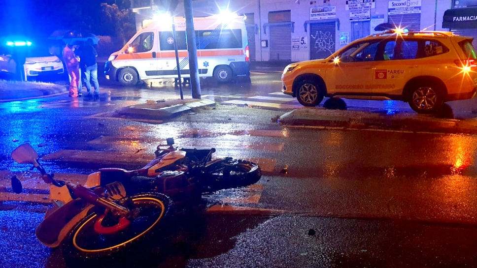 La scena dell'incidente a Cernusco Lombardone La scena dell'incidente a Cernusco Lombardone