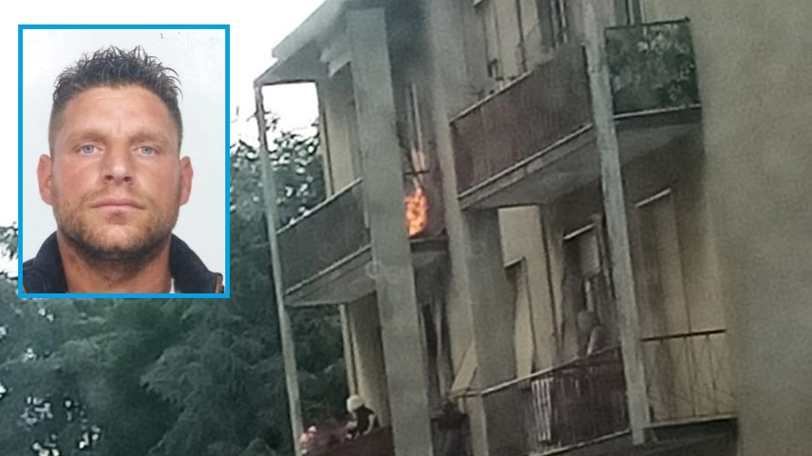 Salvatore Trapani e l'incendio nel balcone