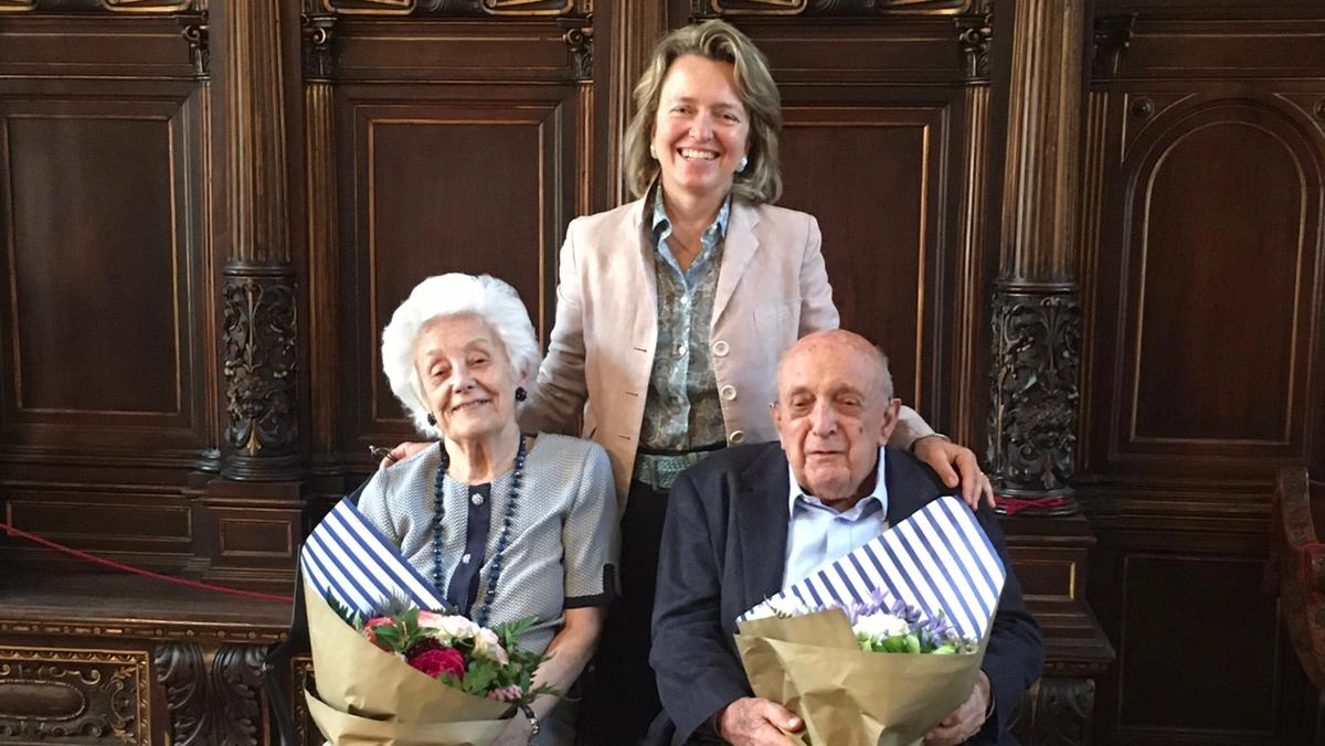 La figlia Camilla e la sorella Anna con Pier Fausto Bagatti Valsecchi, morto a 94 anni