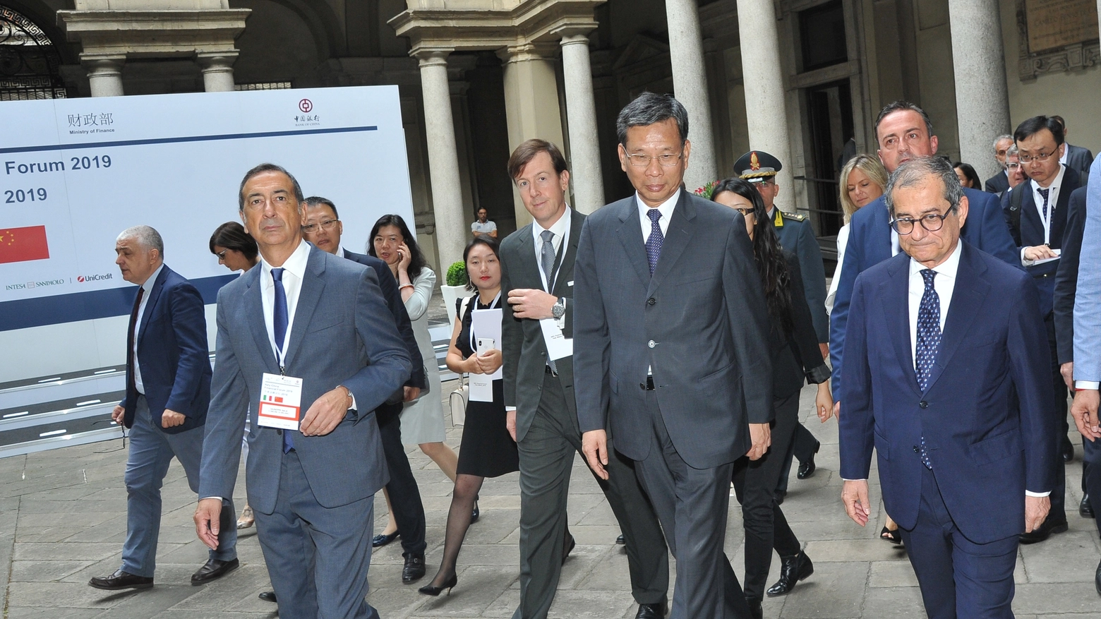 Apertura del Forum finanziario Italia-Cina a Palazzo Marino