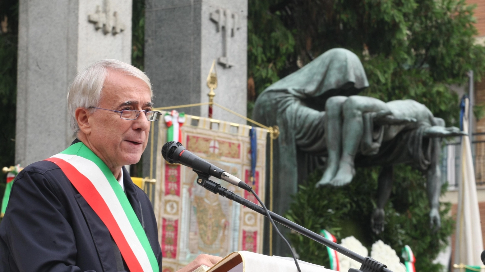 Commemorazione dei martiri di Gorla a Milano (Newpress)