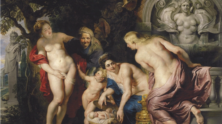 "Ritrovamento di Erittonio", quadro di Rubens in mostra a Palazzo Reale