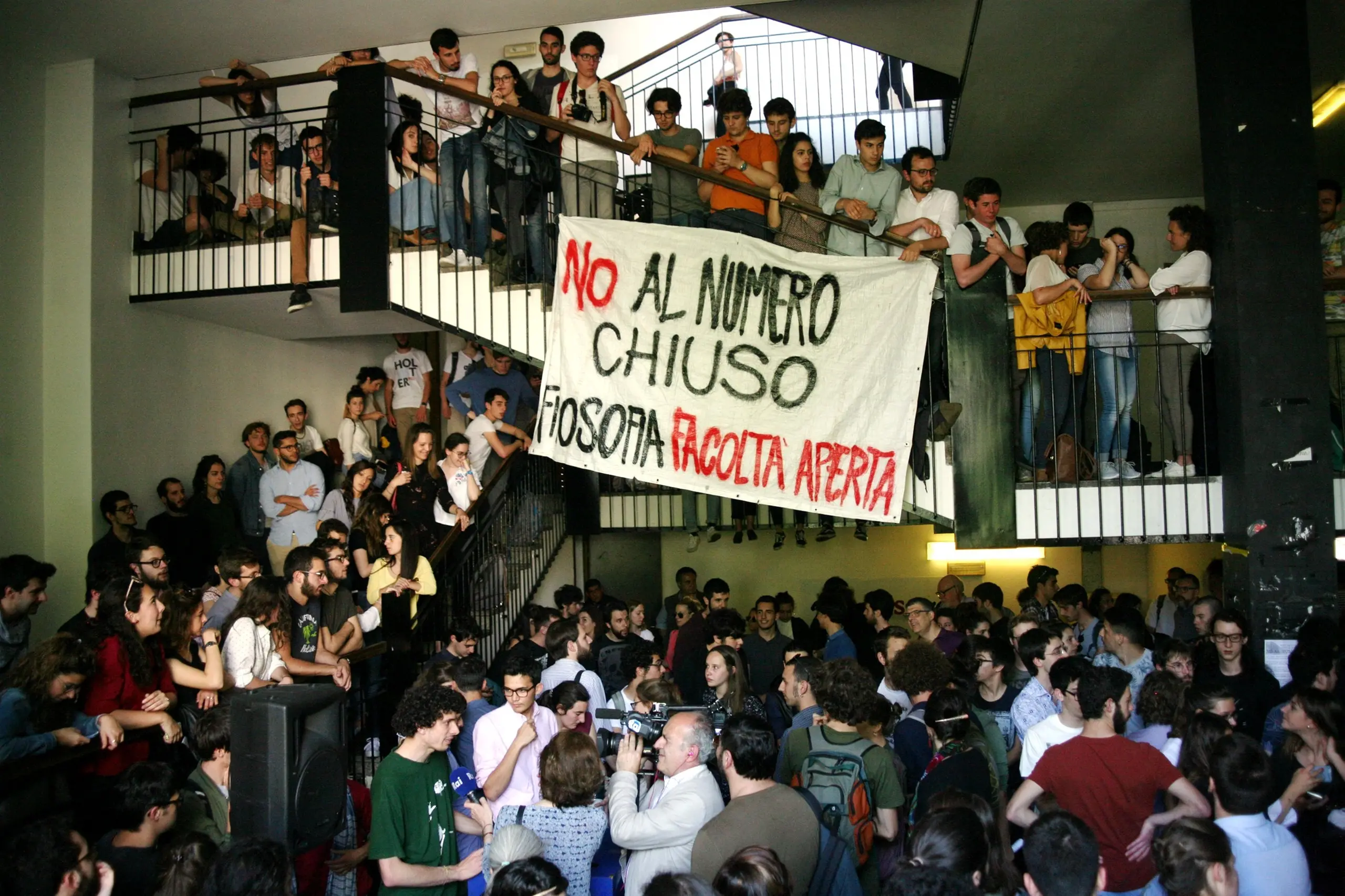 Università Statale, studenti in protesta: "No al numero chiuso"/ FOTO