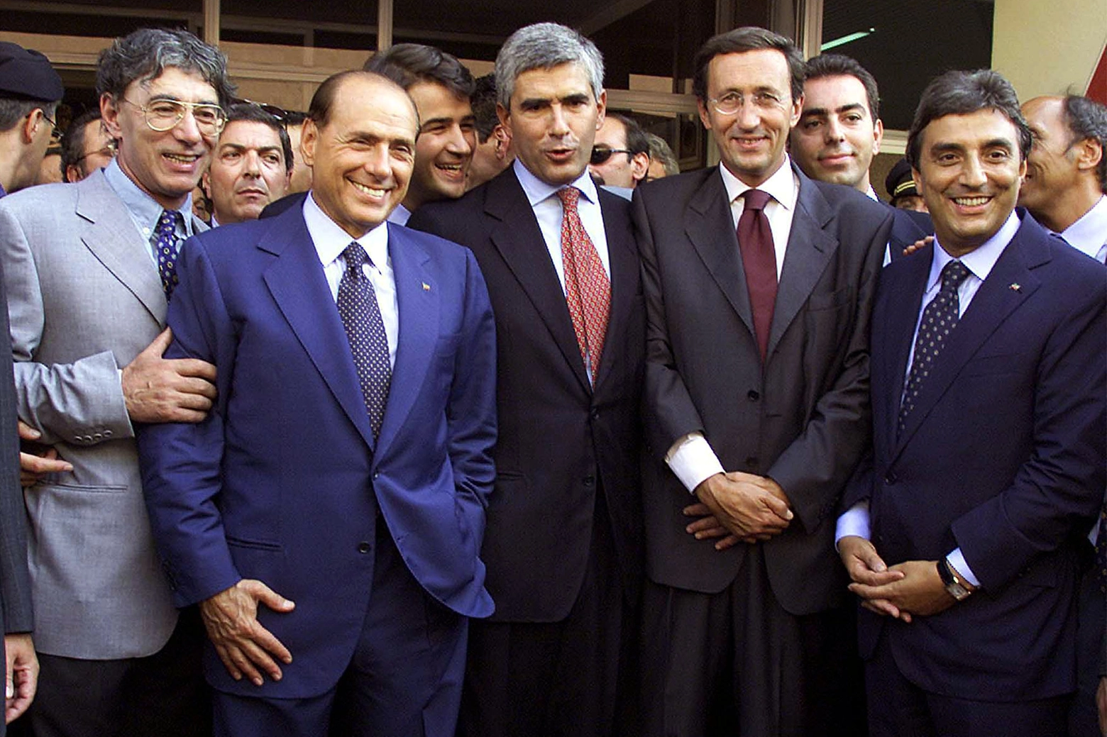 I leader del centrodestra con Silvio Berlusconi