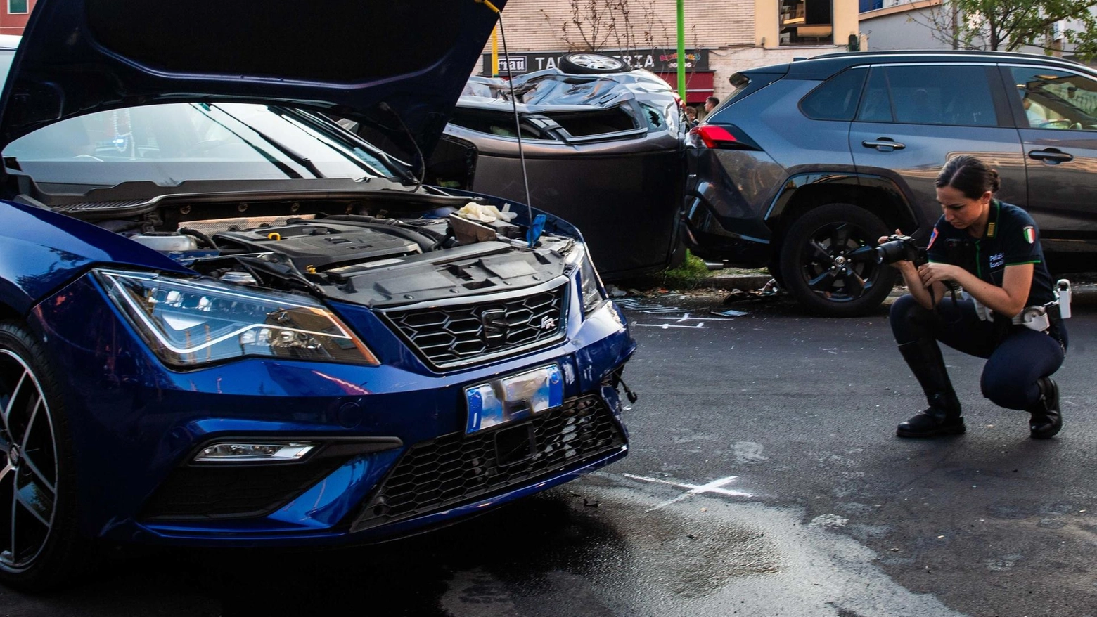 I rilievi della polizia locale I rilievi della polizia locale