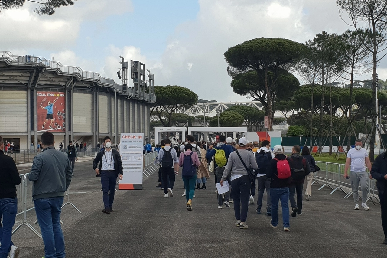 Il pubblico al Foro Italico
