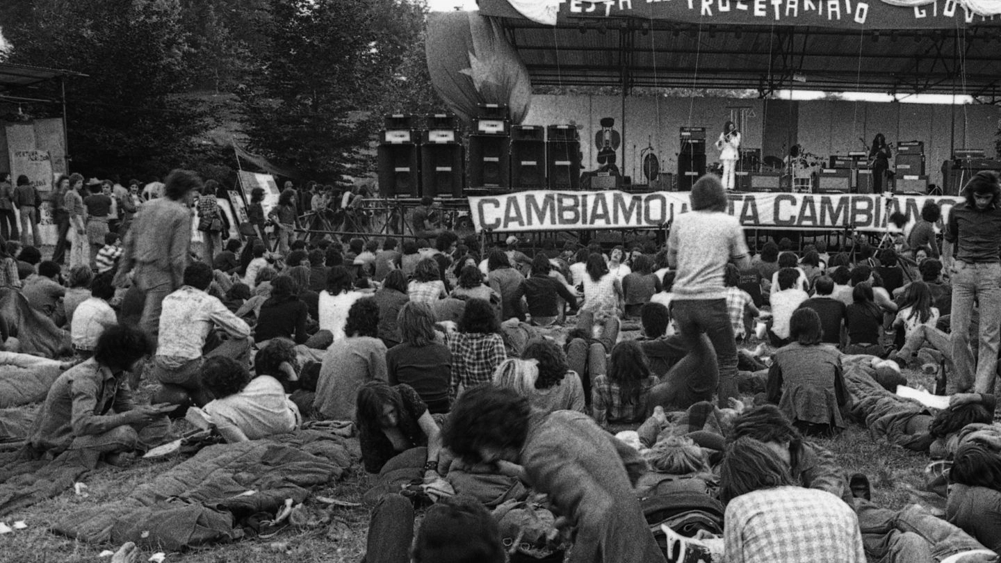 Immagini d’epoca del festival organizzato a Milano tra il 1974 e il 1976