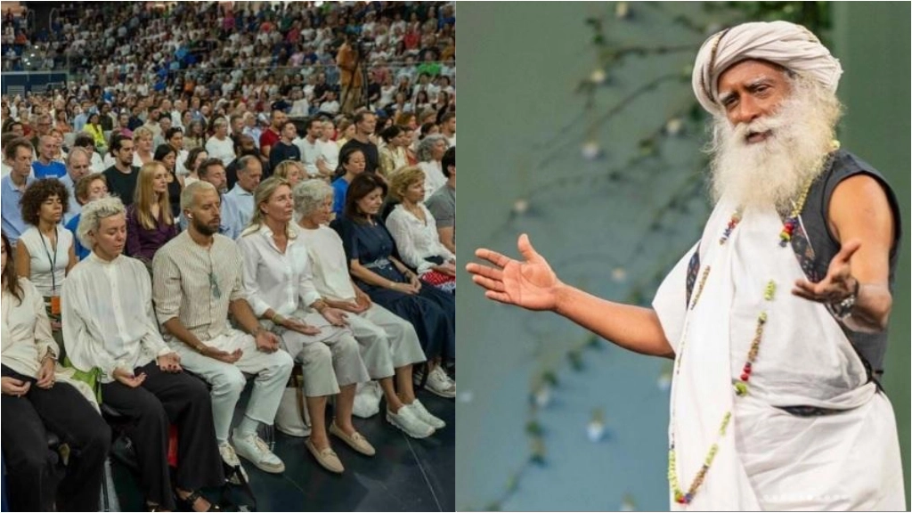 Sadhguru all'Allianz Cloud di Milano