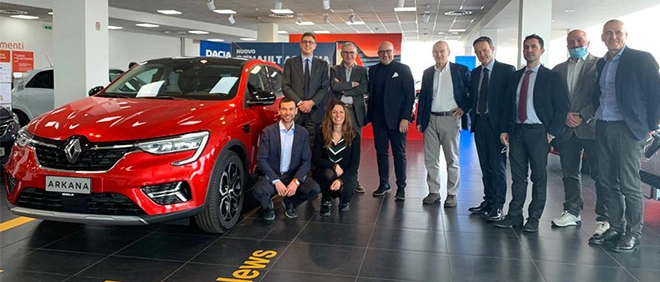 Il Direttore Generale di Renault Italia Raffaele Fusilli in visita da Messa T.