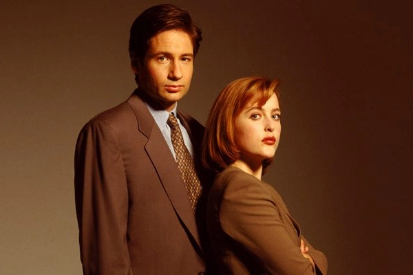 David Duchovny e Gillian Anderson in "X Files"