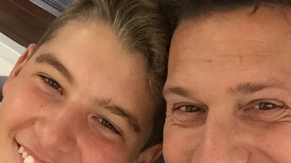 Marco Galbiati con il figlio Riccardo (Cardini)