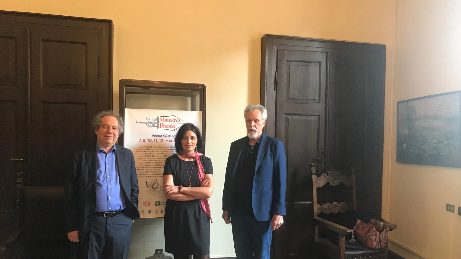 L'assessore Pasetti, Lucia Papaleo e Stefano Iori 