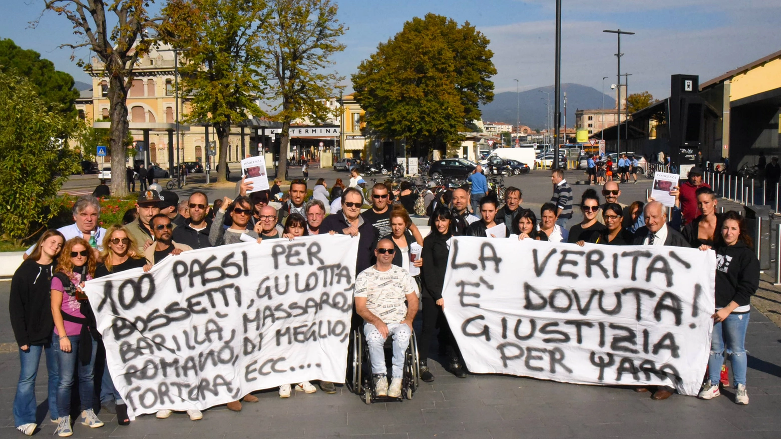 Manifestazione pro Bossetti